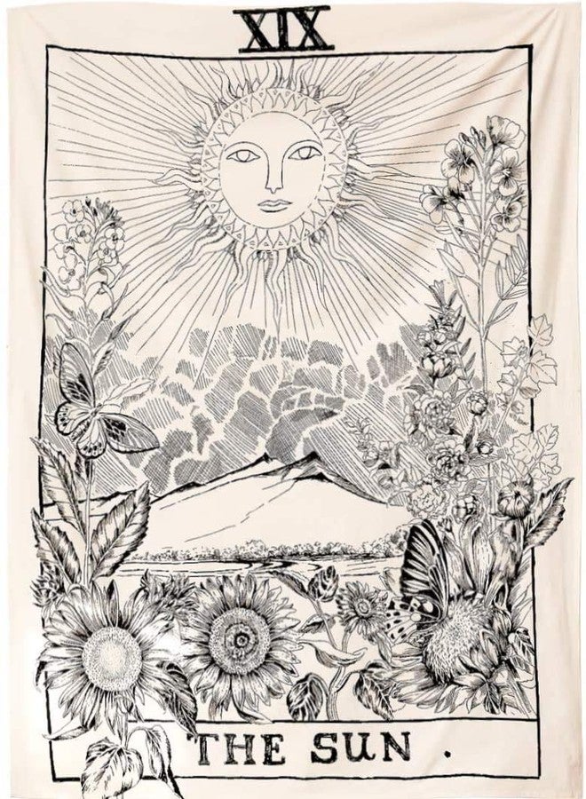 Coolbird Tarot Tapestry 3 Pack (23"27" | 60 * 70CM) - The Sun, The Moon, The Star Medieval Europe Divination Wall Hanging Tapestries for Home Decor - Image 3